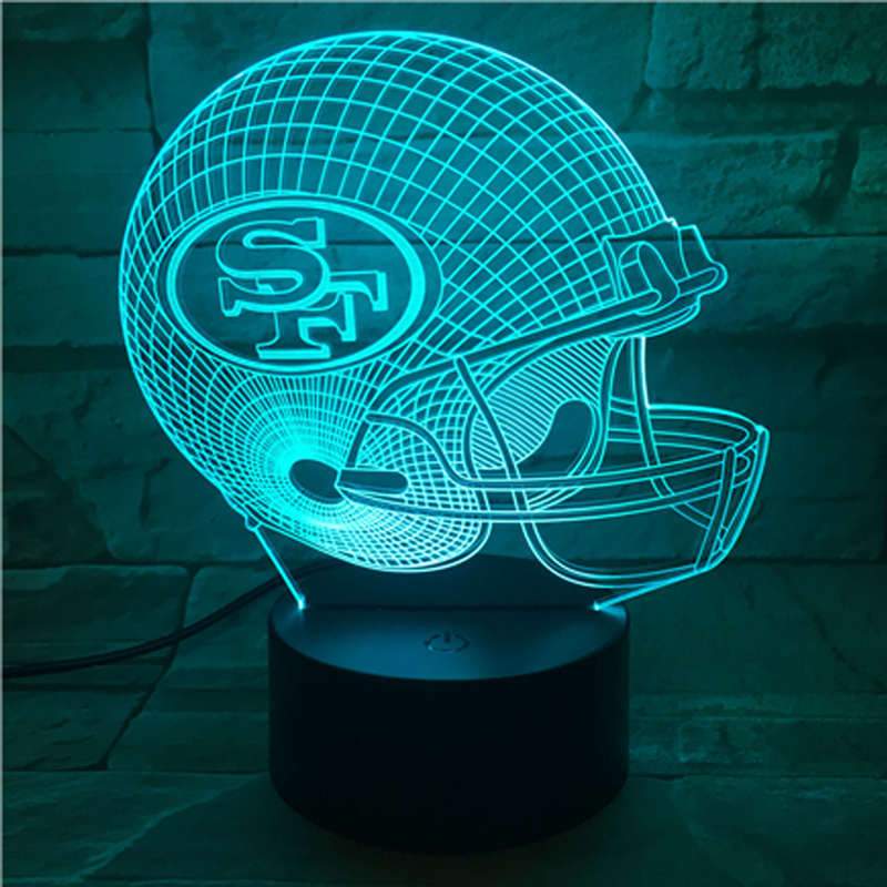 San Francisco 49ers helmet USB LED Sign