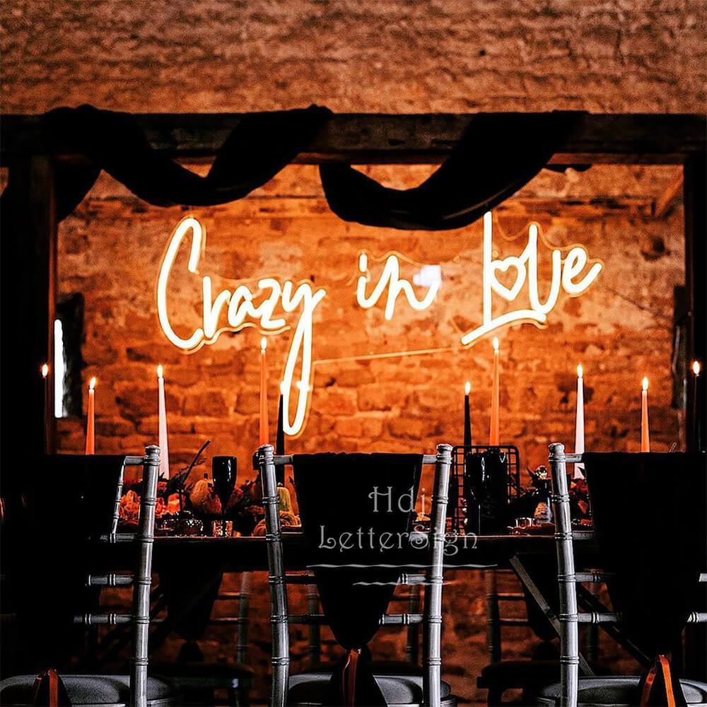 Crazy In Love Wedding Neon Sign