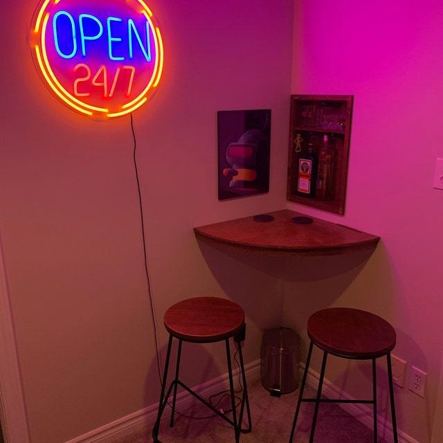 Open 24/7 Neon Sign