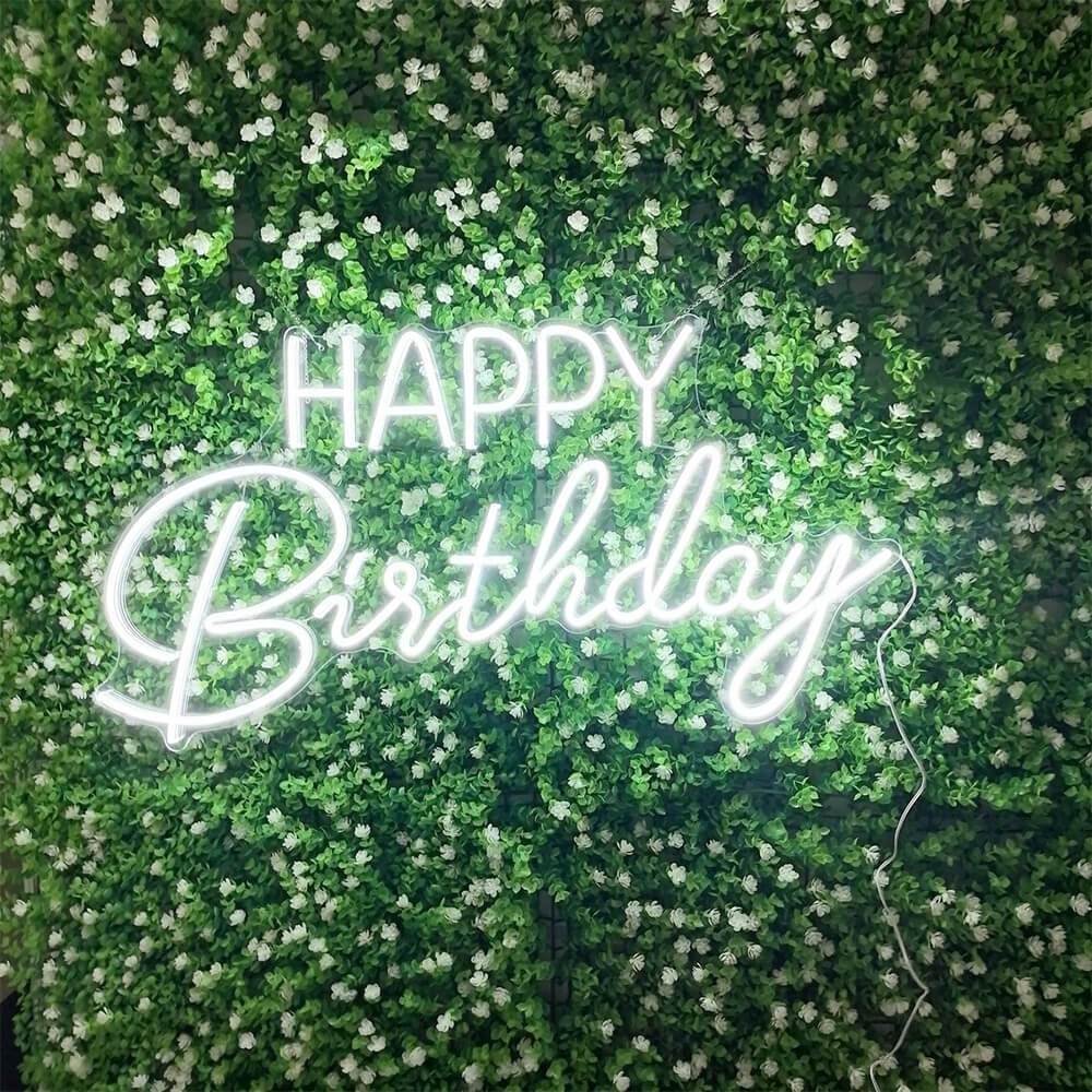 Happy Birthday LED Neon Sign Light
