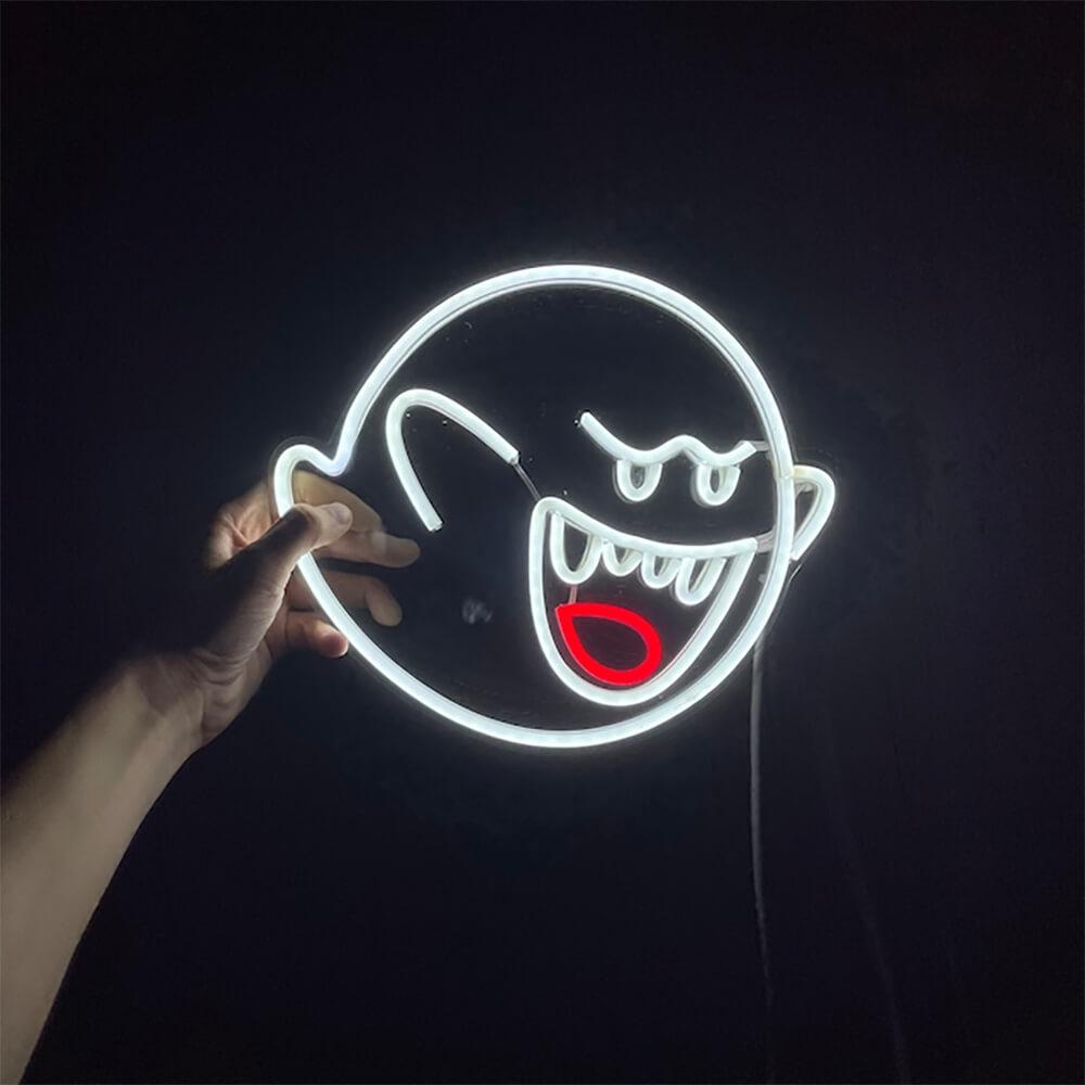 BOO Cute Ghost Neon Sign