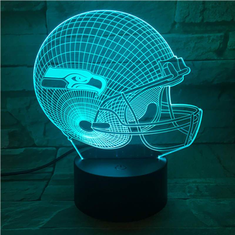Seattle Seahawks helmet USB LED Sign
