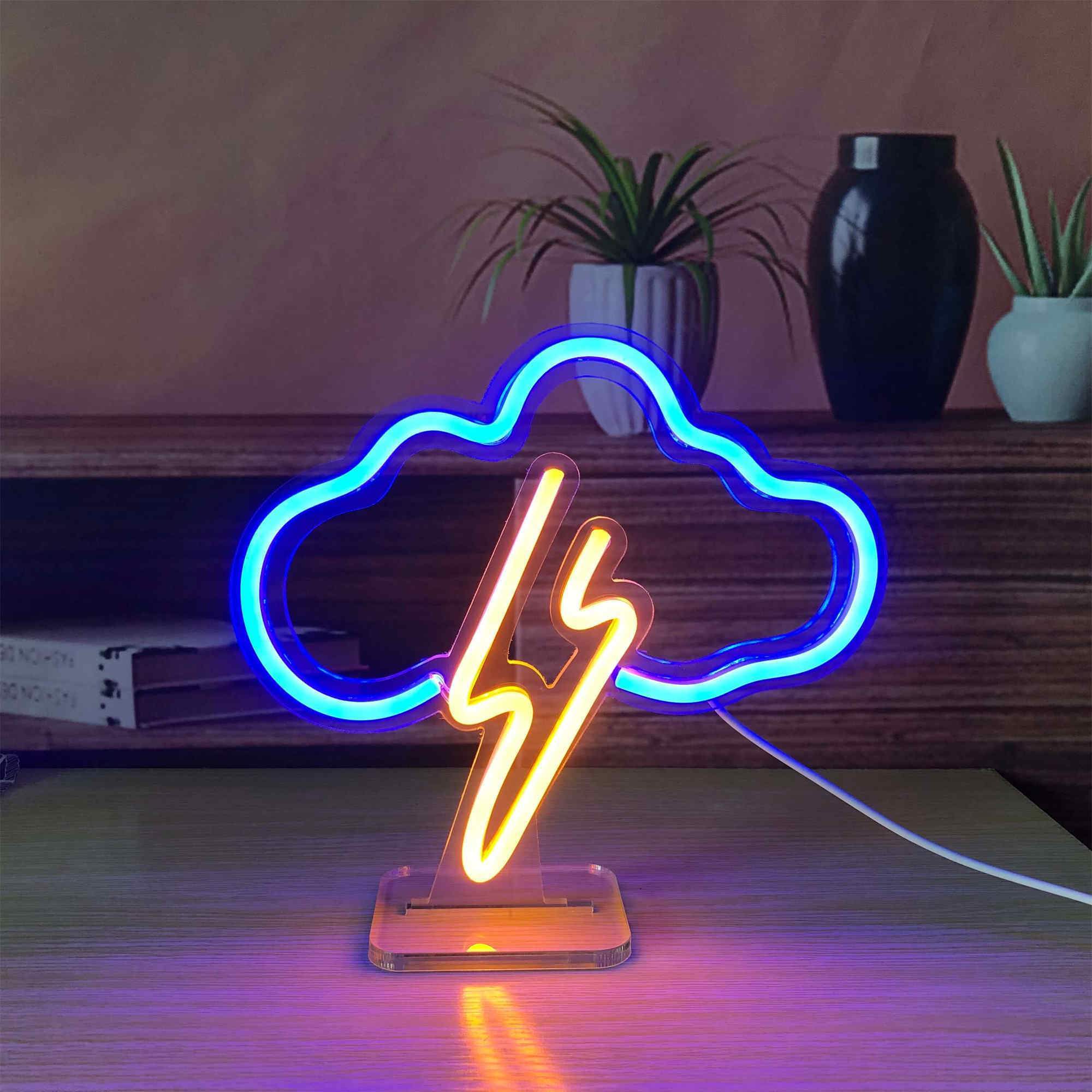Lightning Cloud Small LED Neon SignS