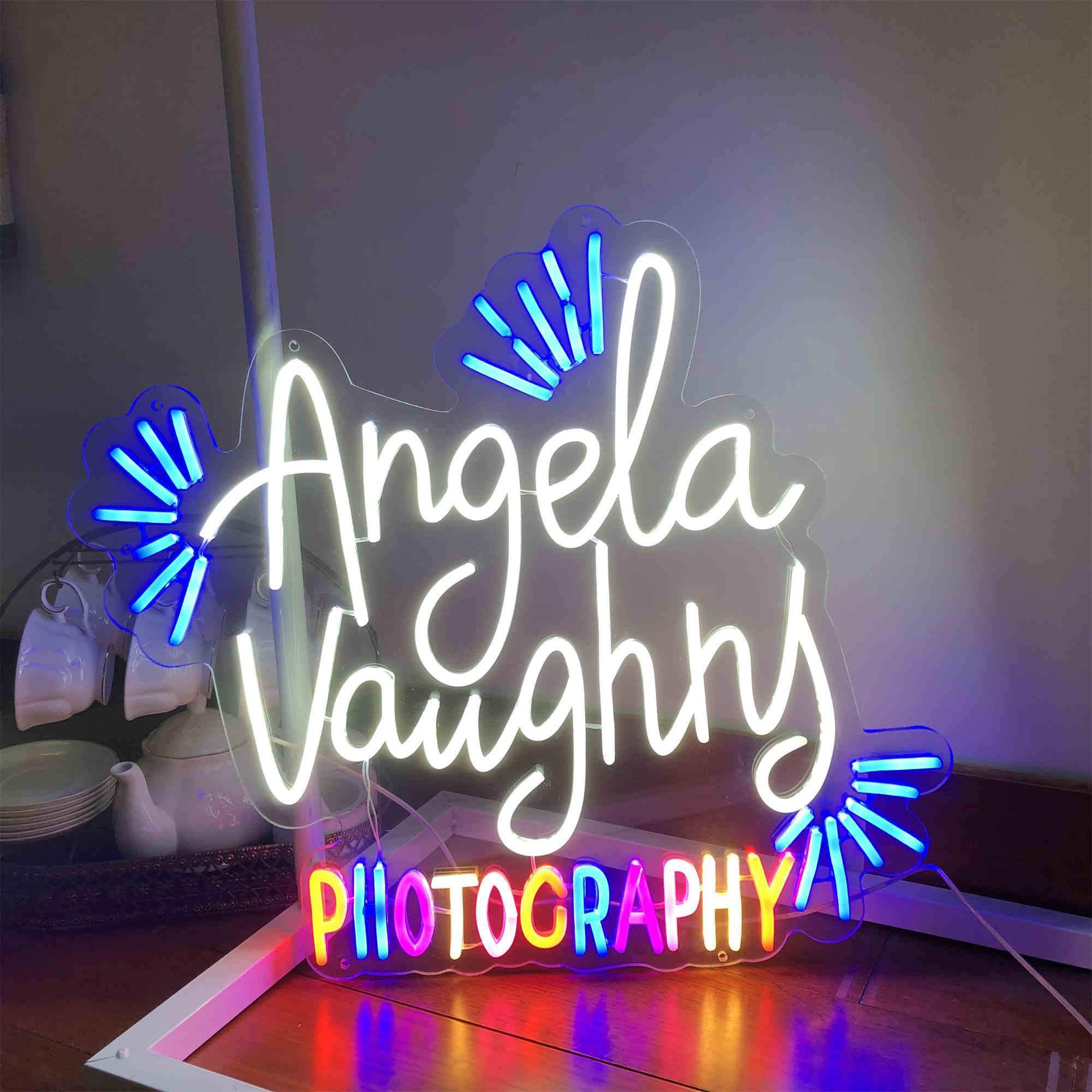 Angela Vaughny Neon Sign