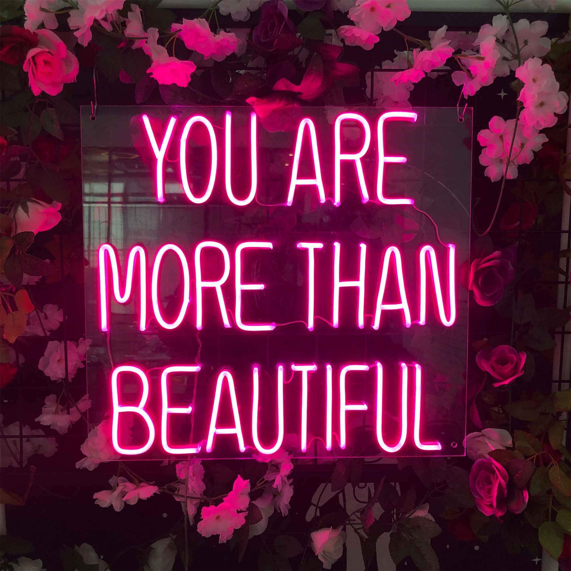 You Are More Than Beautiful Neon Wedding Signs Lights