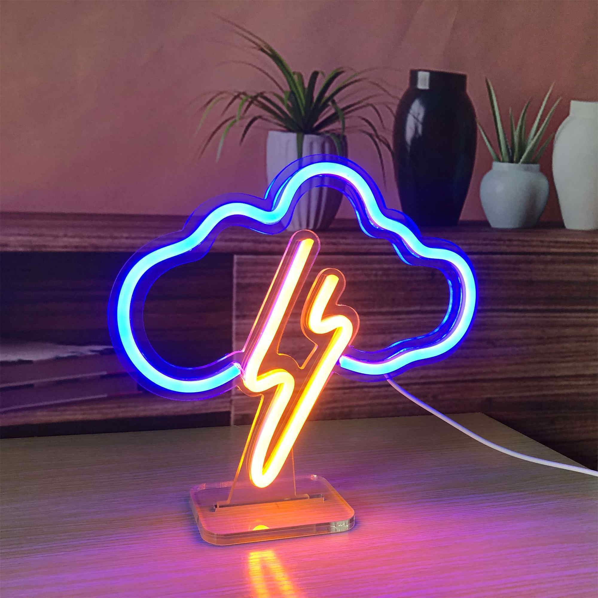 Lightning Cloud Small LED Neon SignS