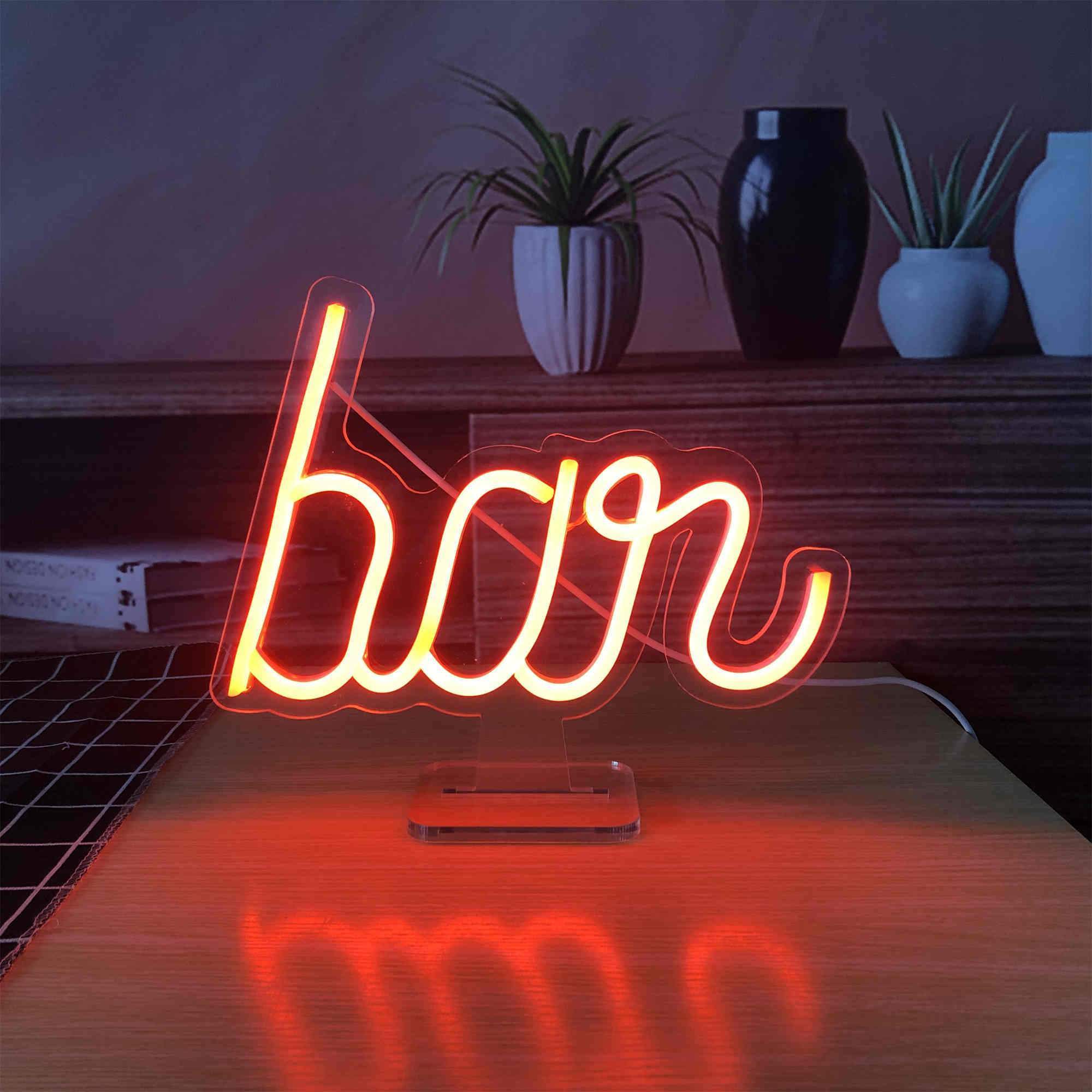 Ban Small LED Neon Sign lights