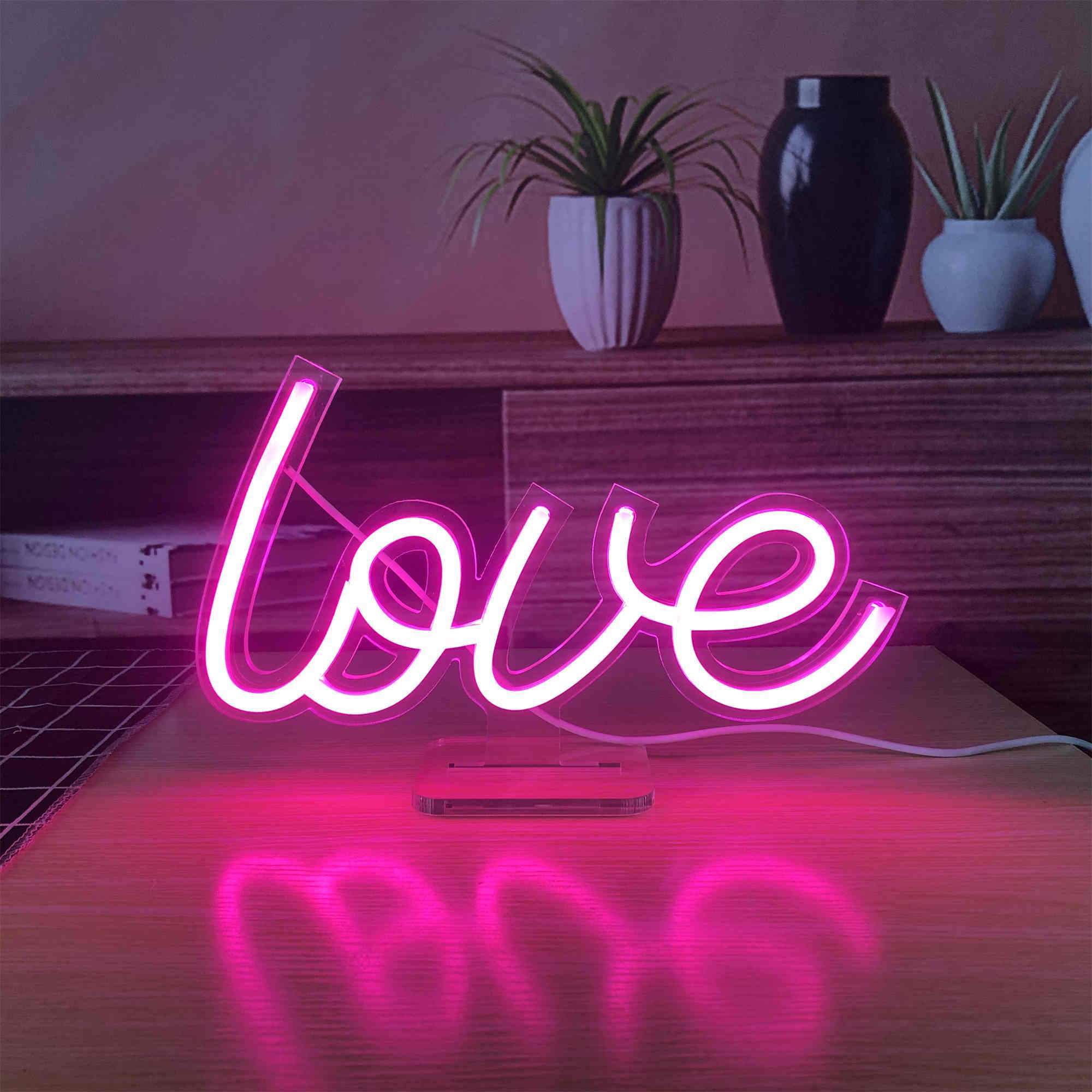 Love Small LED Neon Sign Lights