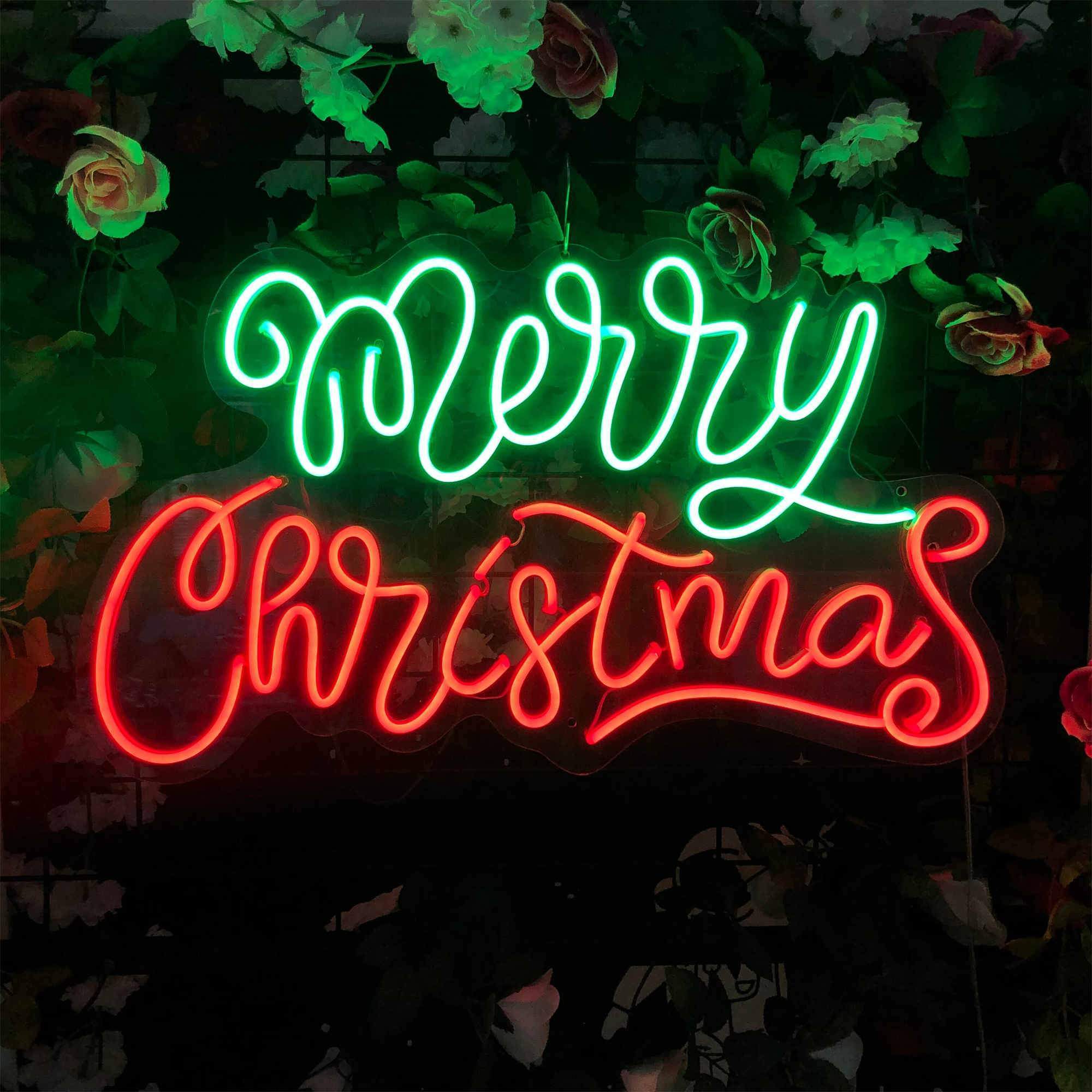 Merry Christmas Neon Signs Lights