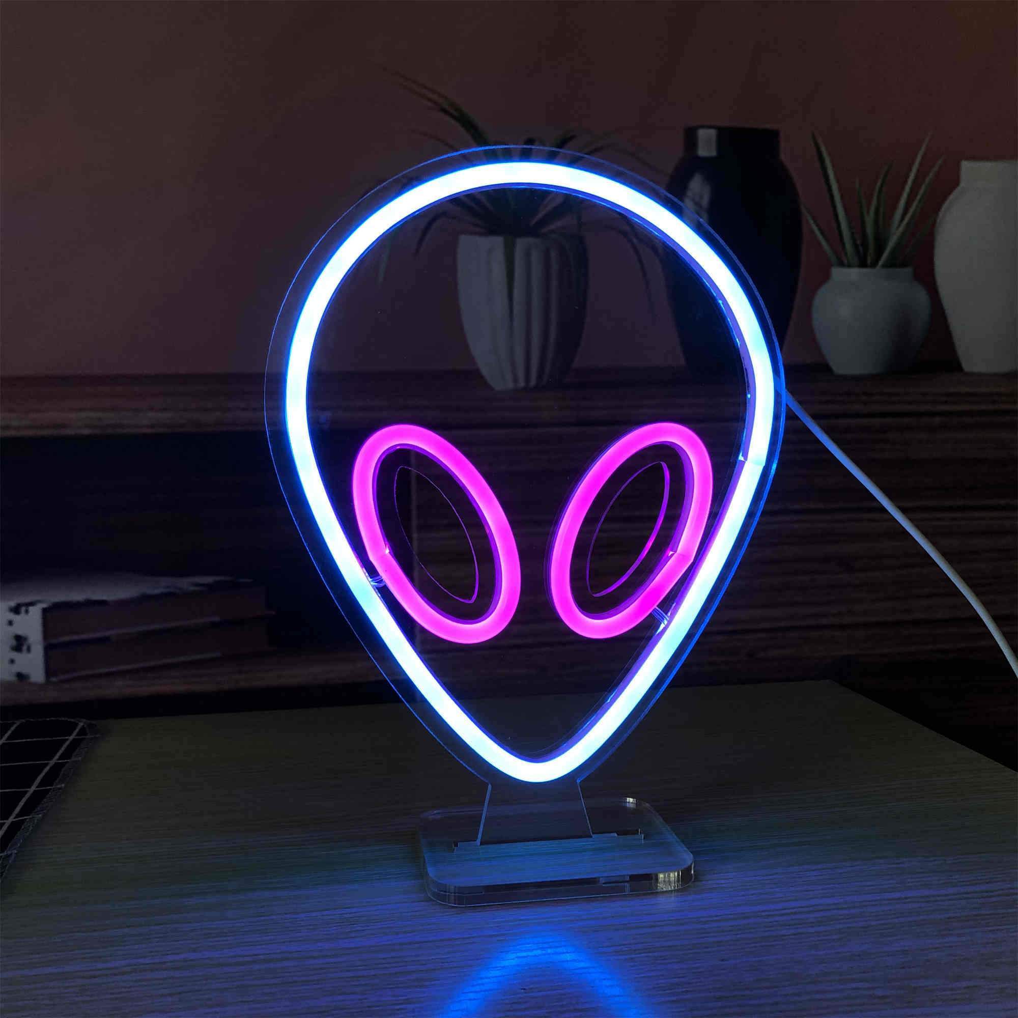 Alien Small LED Neon Signs lights