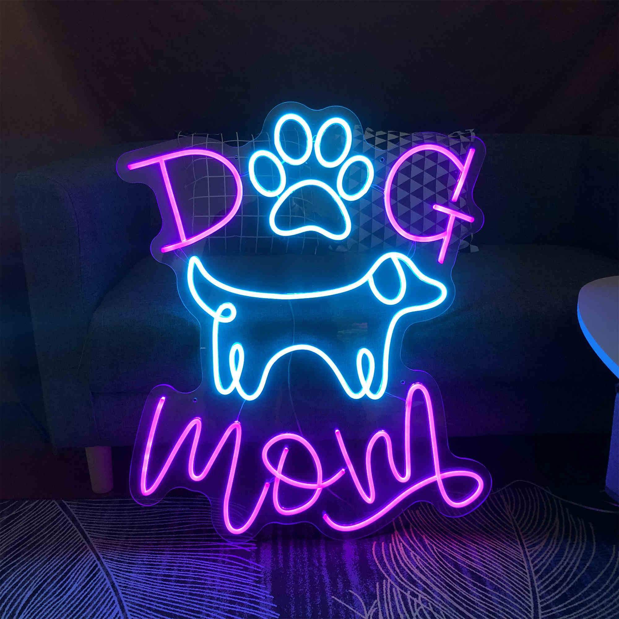 Dog Mom Neon Signs