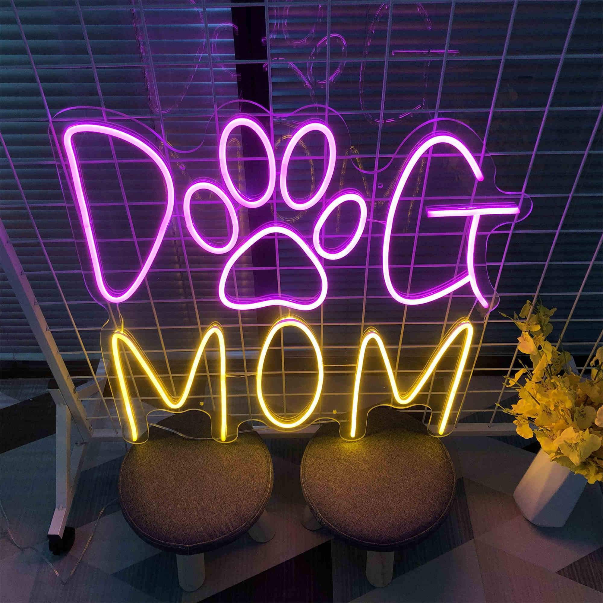 Dog Mom Neon Sign Lights