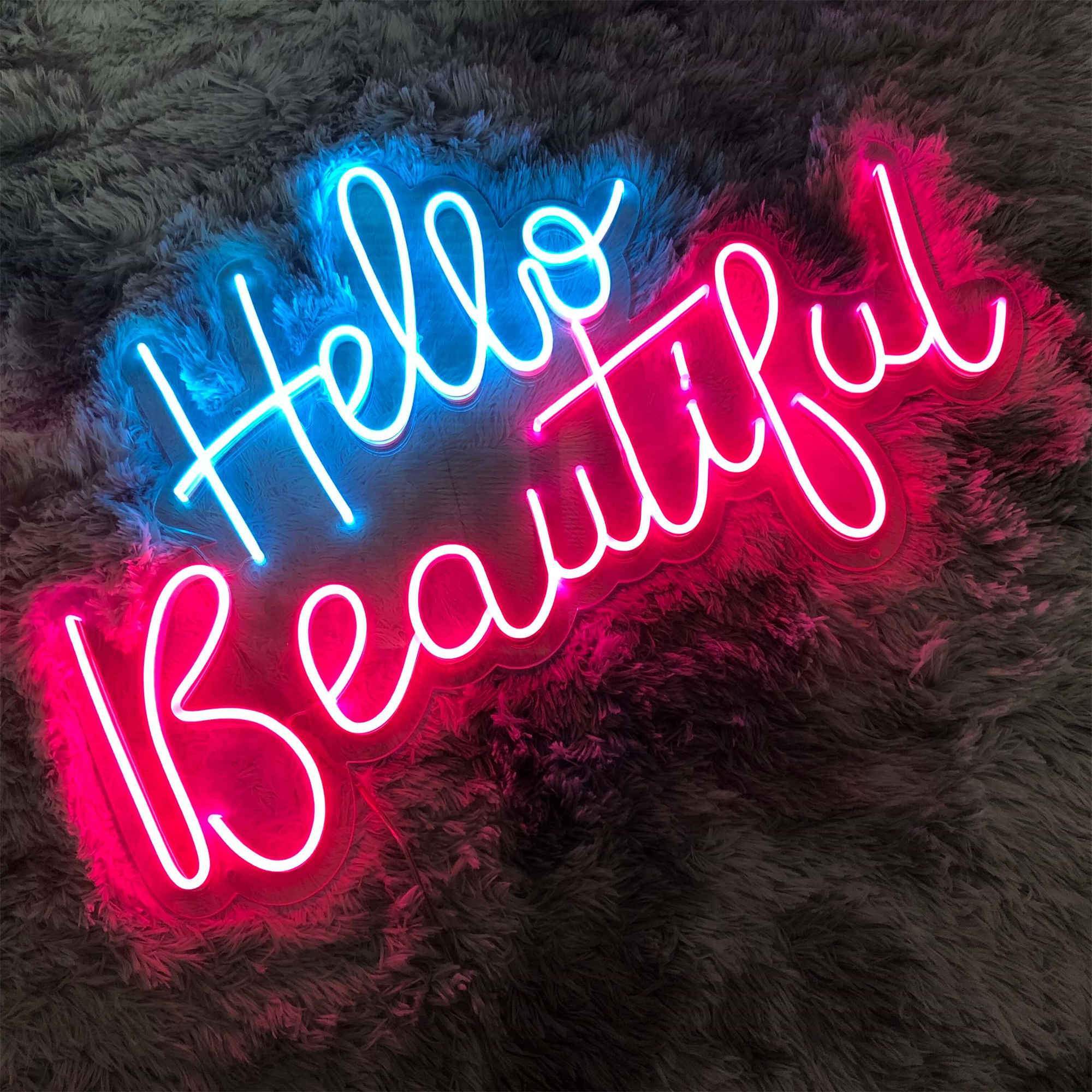 Hello beautiful Neon Bar Signs