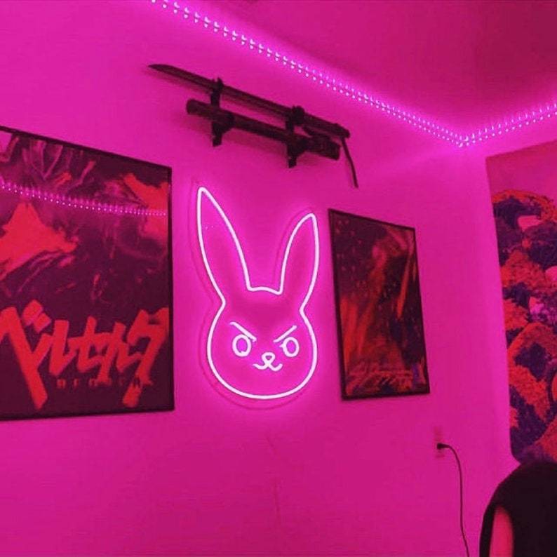Dva Bunny Neon Sign