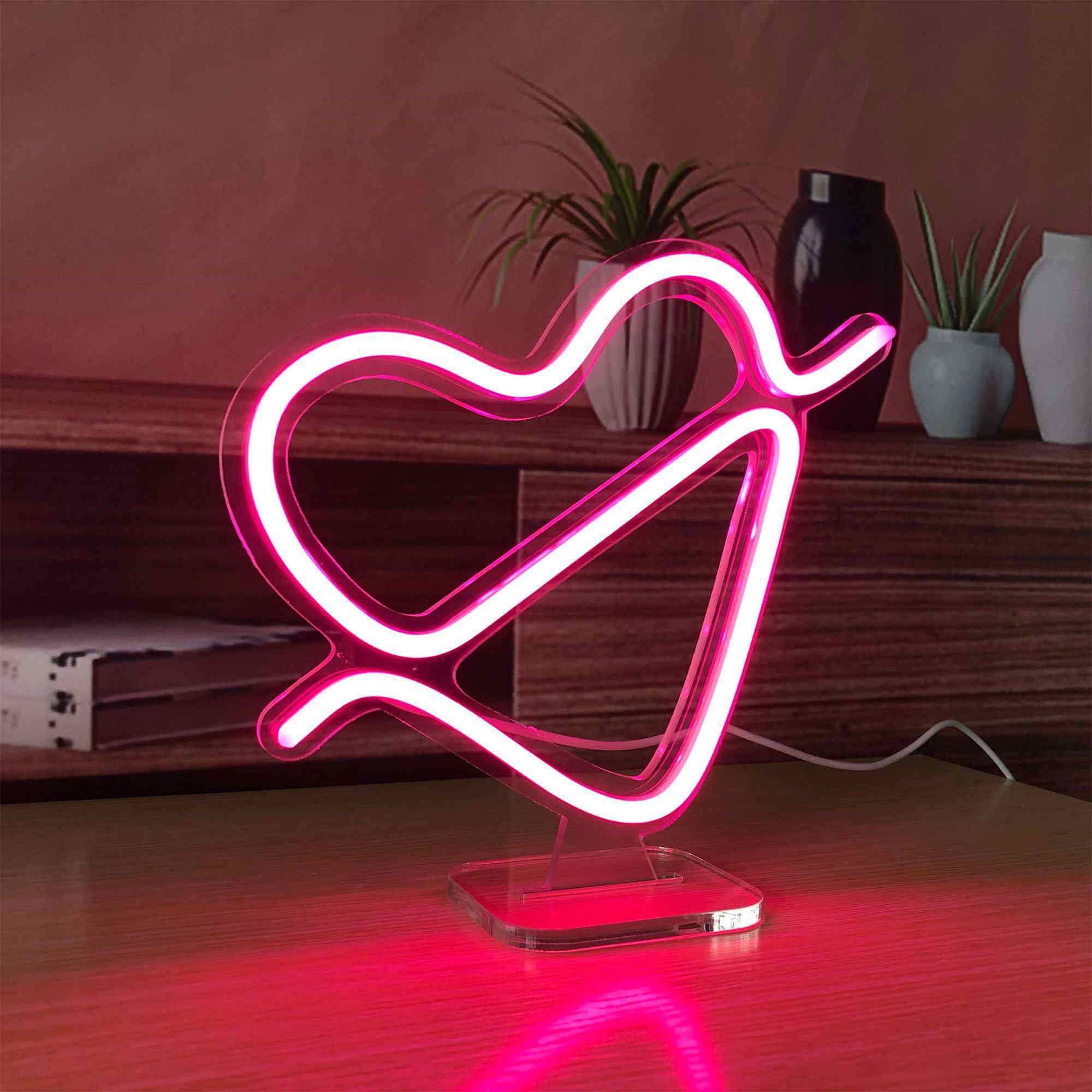 Pierce The Heart With One Arrow Small LED Neon Sign Lights