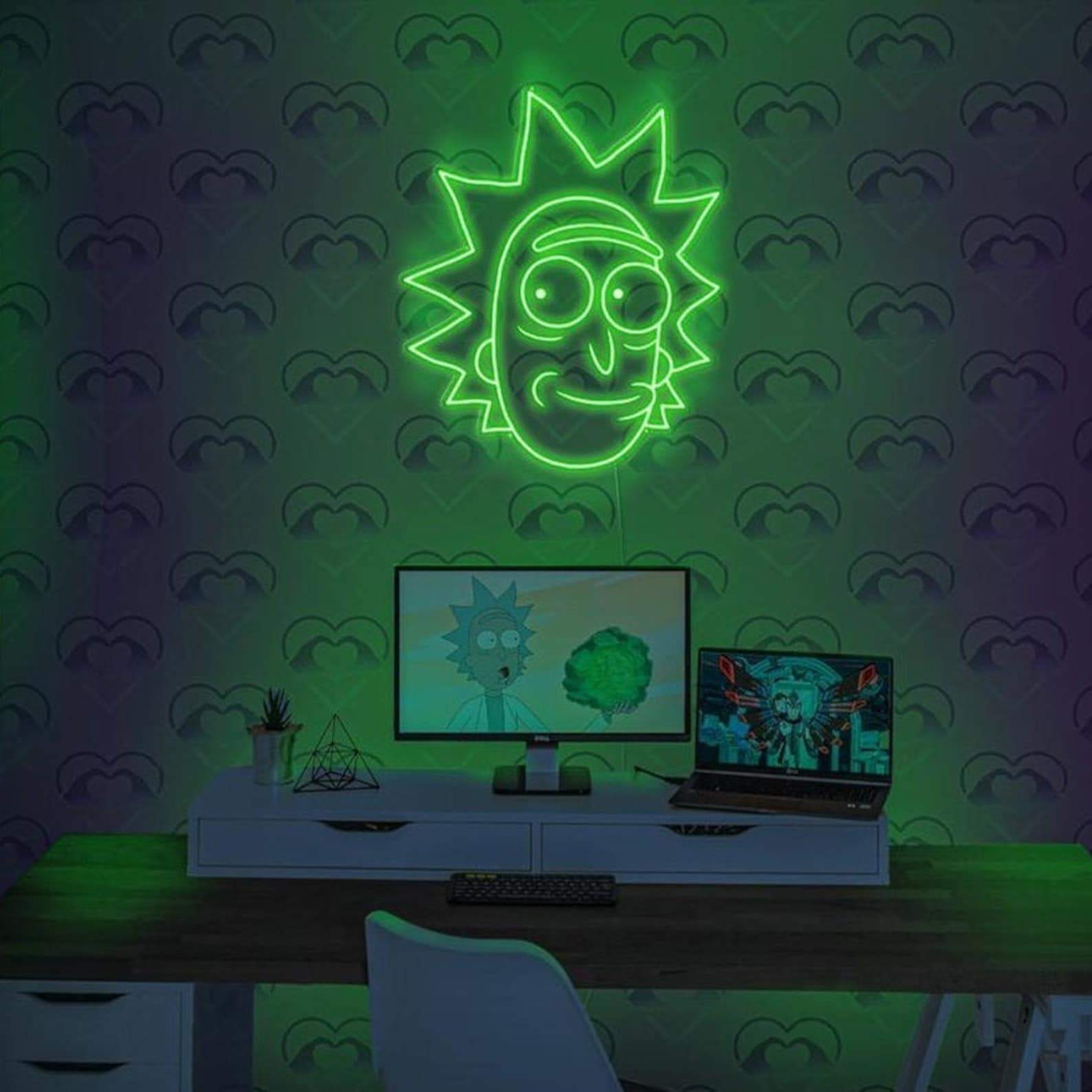 Rick and Morty led neon sign