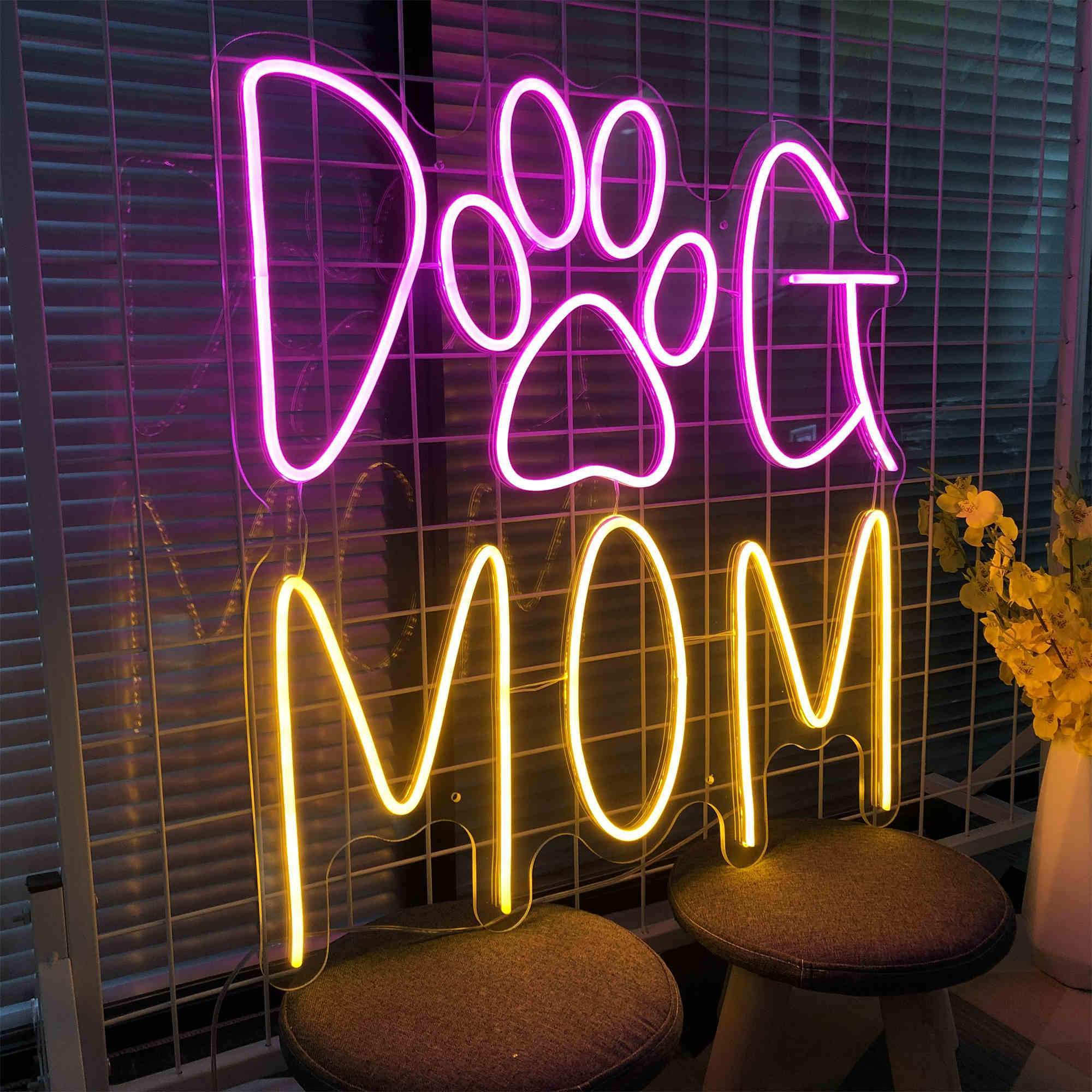 Dog Mom Neon Sign Lights