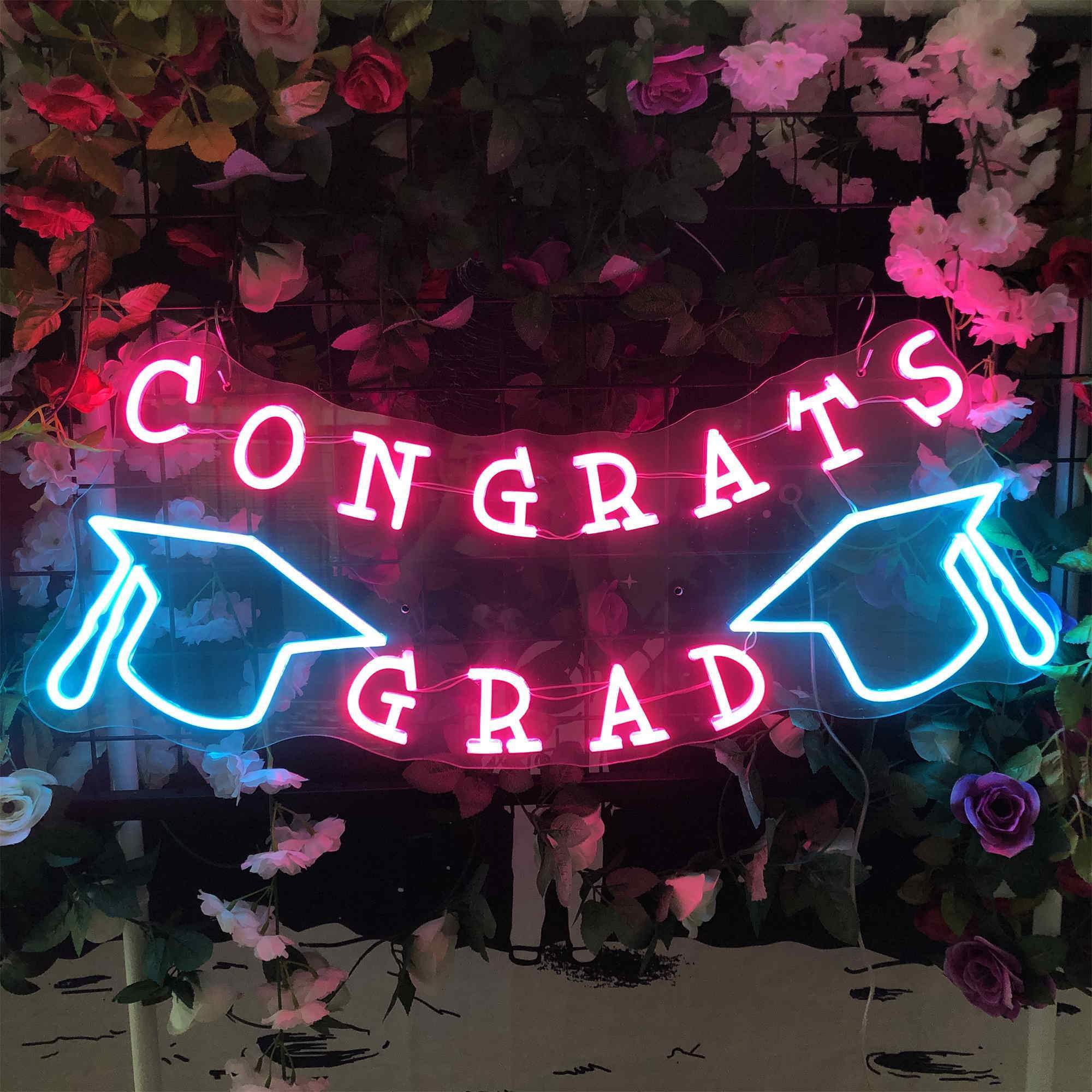 Congrats Grad Neon Signs Lights