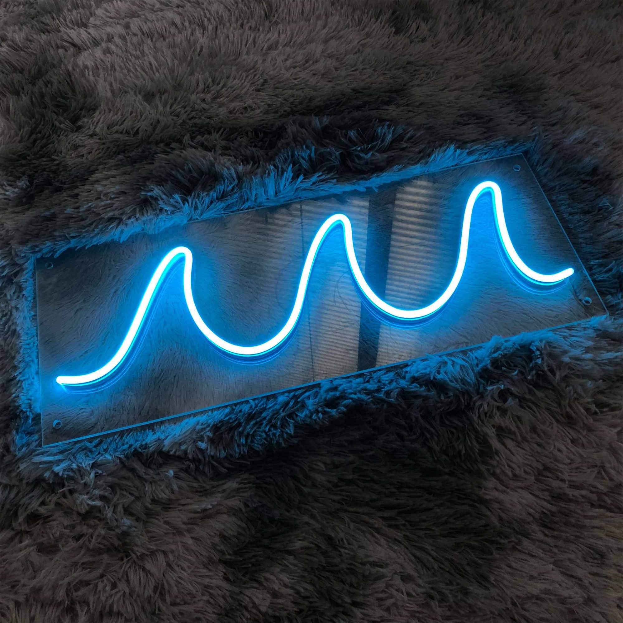 Simplified Water Neon Signs Art
