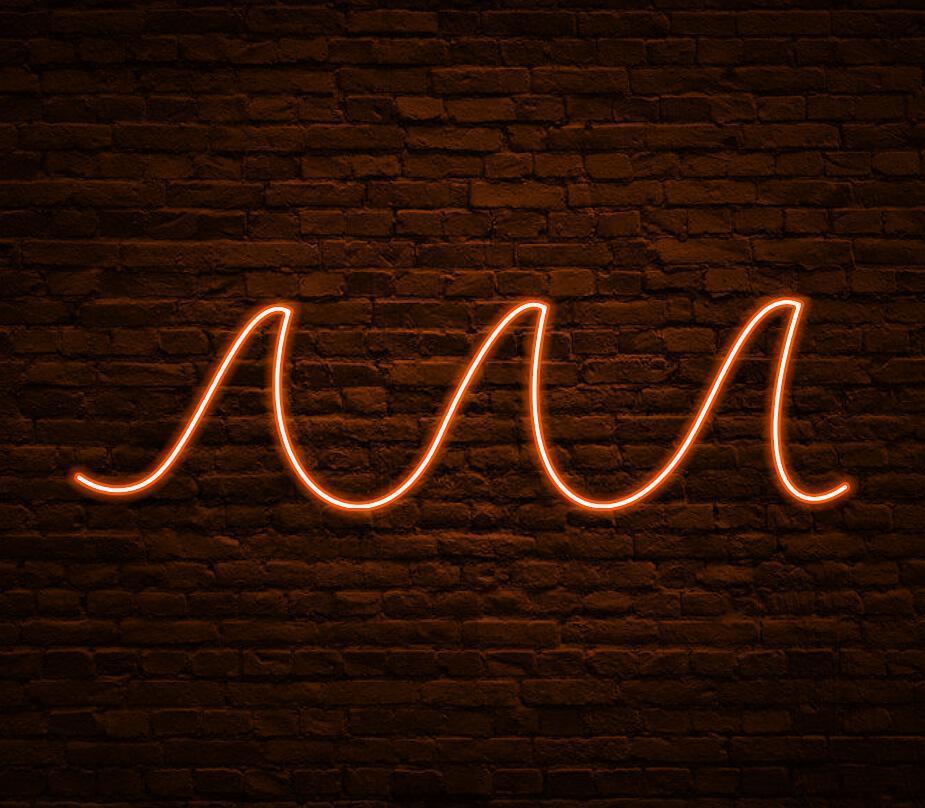 Simplified Water Neon Signs Art