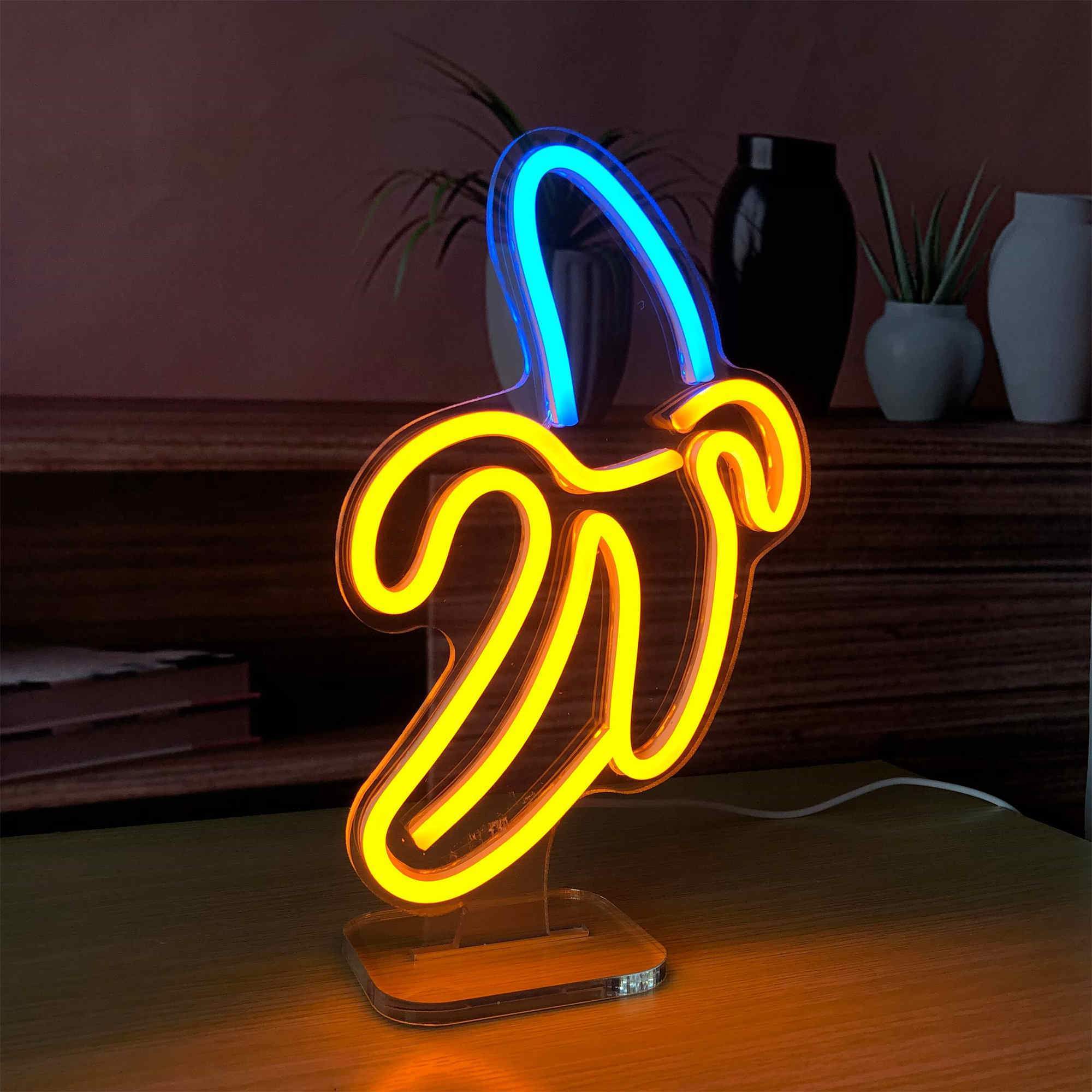 Banana Small LED Neon Sign lights – ZPLneon