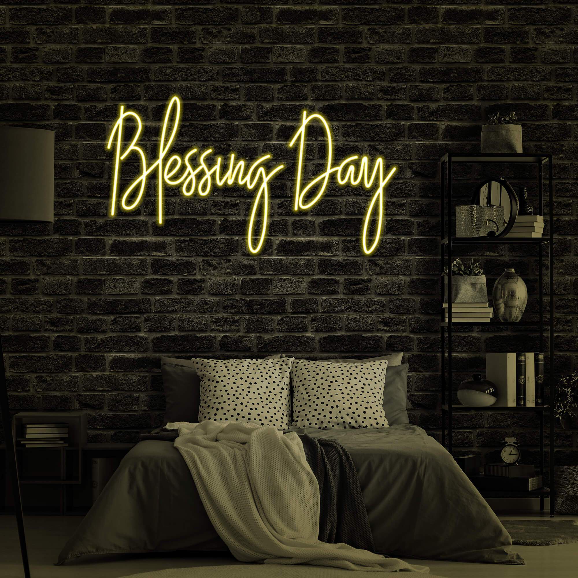 Blessing Day Neon Wedding Sign Lights