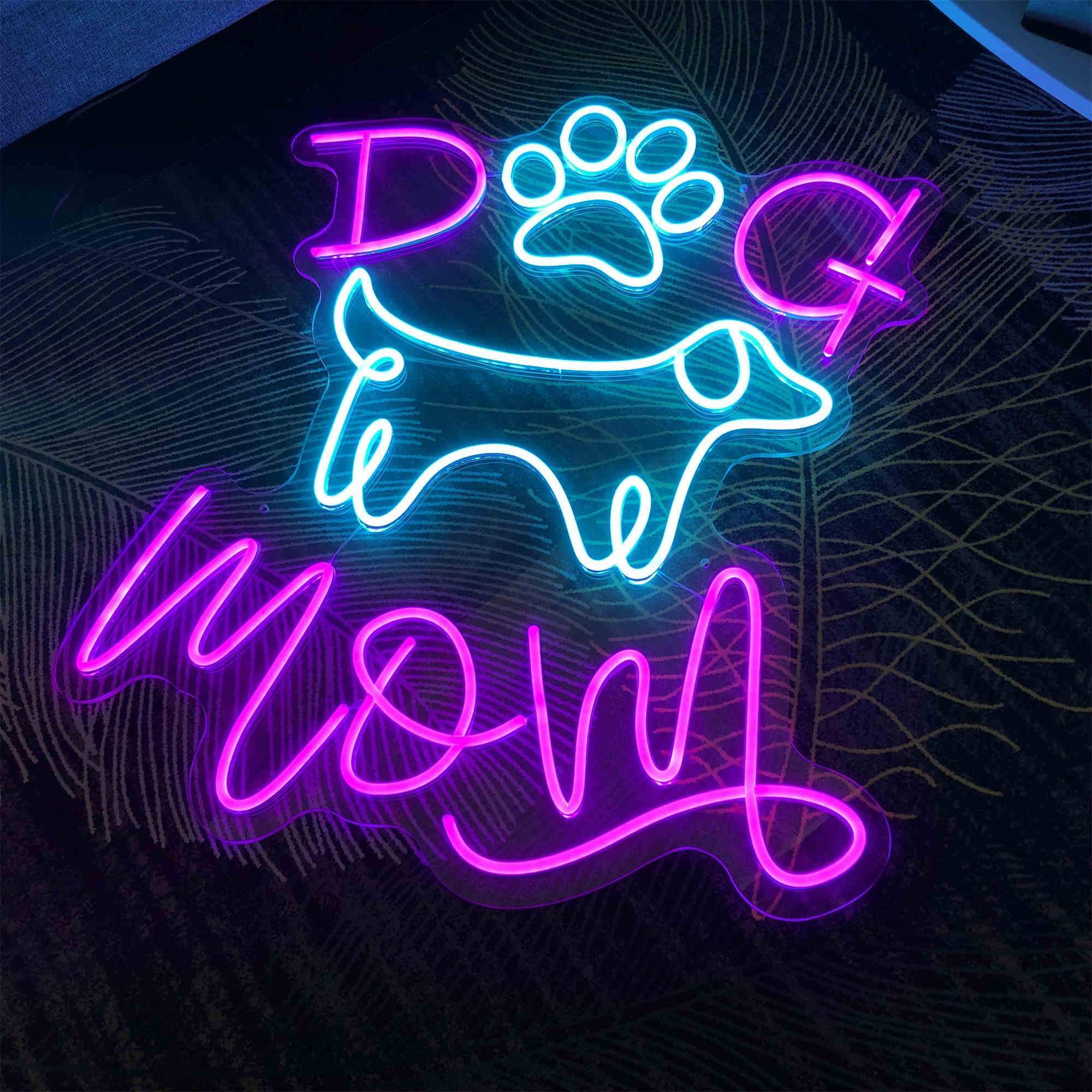 Dog Mom Neon Signs