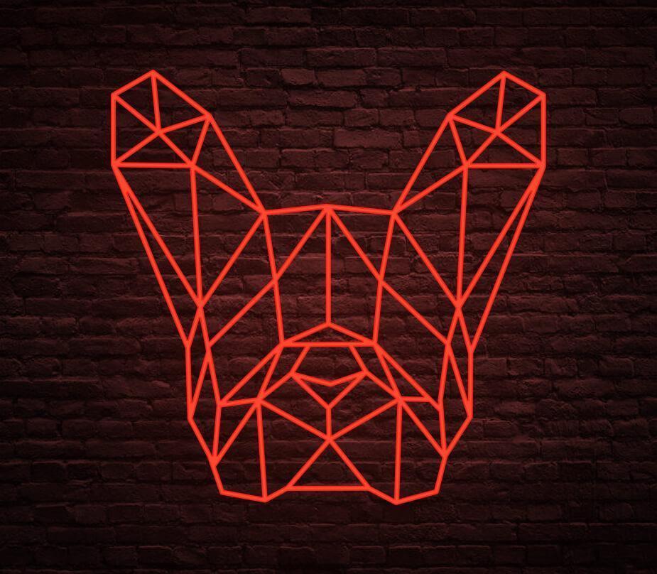 Dog Head Neon Signs For Home