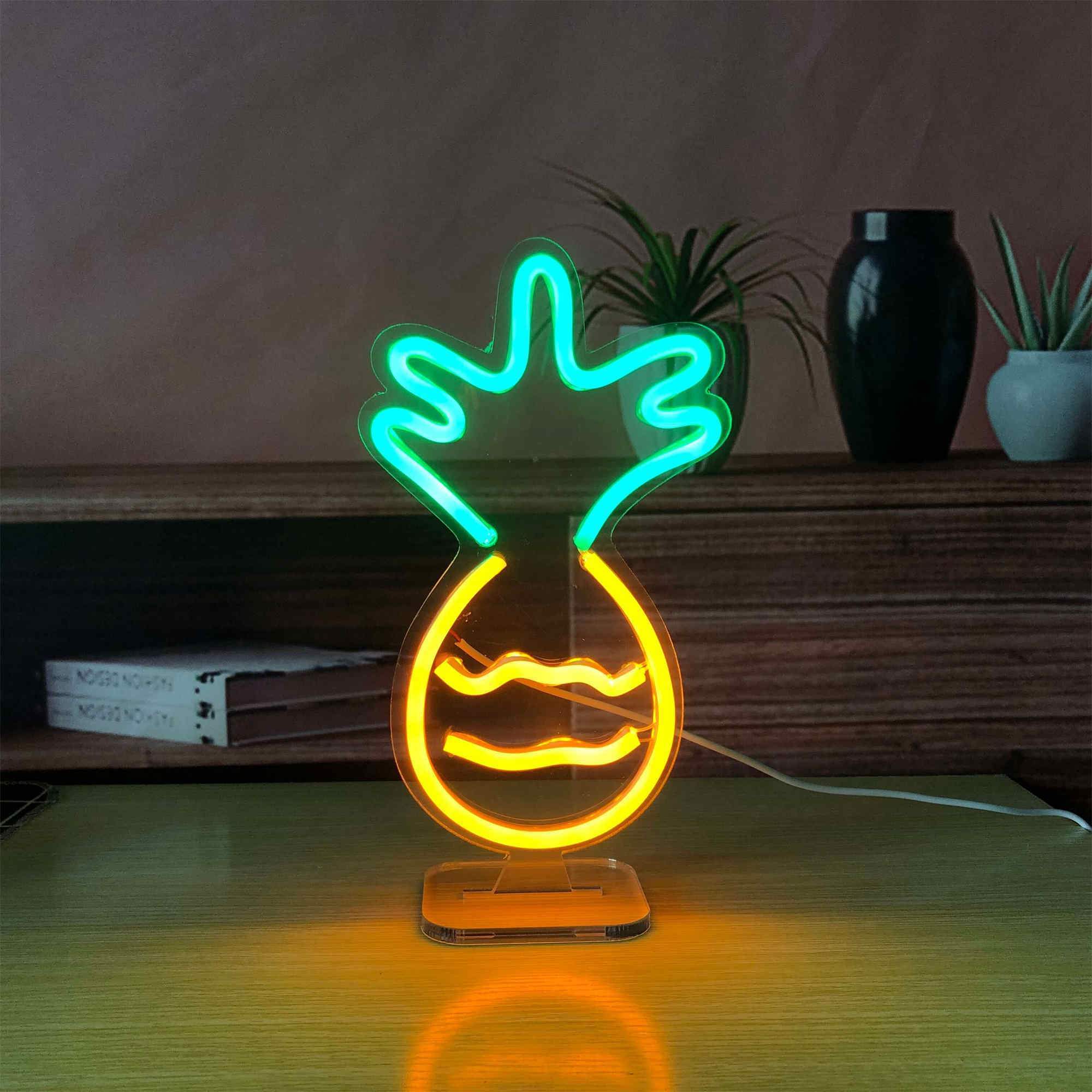 Pineapple Small LED Neon Sign Lights