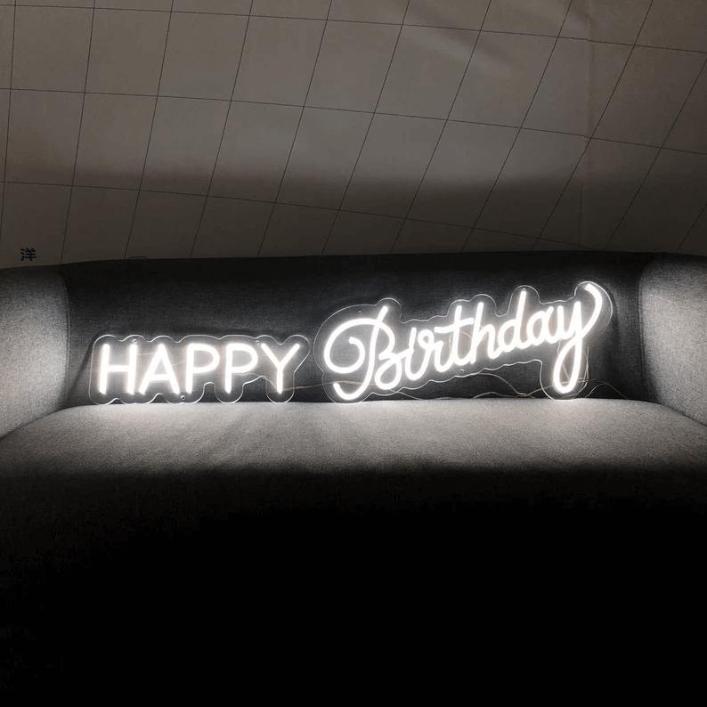 Happy Birthday 2 PCs Neon Sign